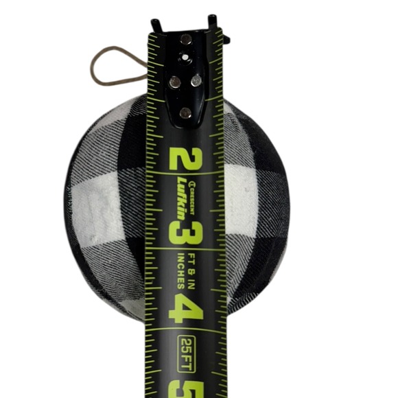 Buffalo Check Ornaments - Set of 4 Farmhouse Christmas Tree Decorations‎ WP66Q1 - Picture 7 of 7